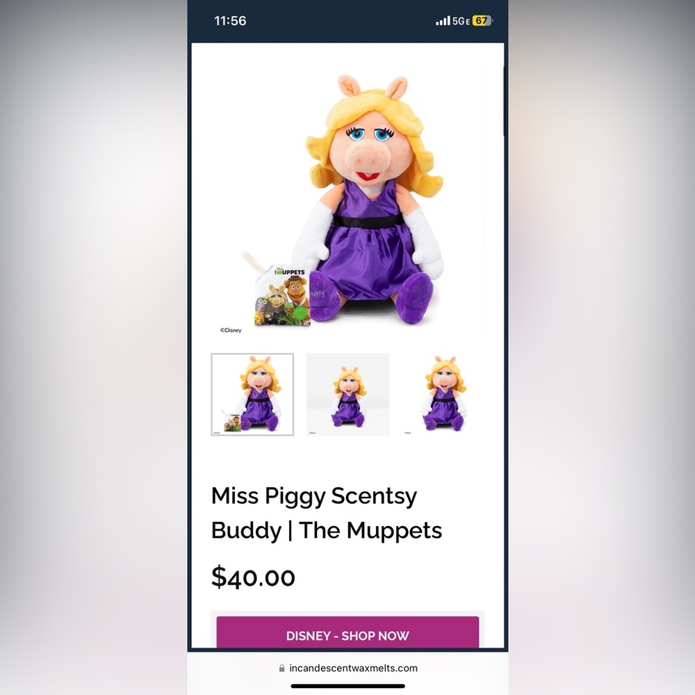 Miss Piggy Scentsy- brand new in box